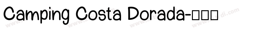Camping Costa Dorada字体转换